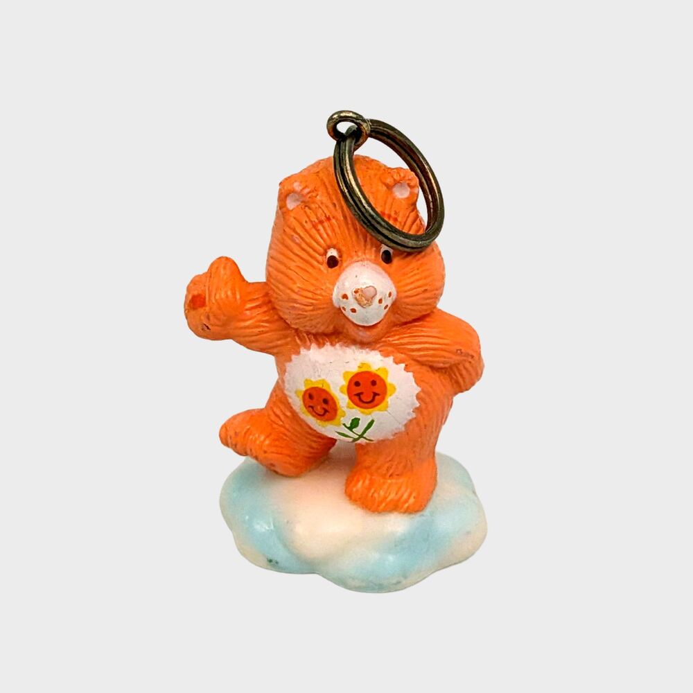 Vintage Kenner Care Bears Keychain Friend Bear 1985 American Greetings Sunflower